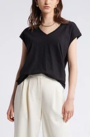 Nordstrom Sleeveless V-Neck Cotton T-Shirt at Nordstrom,