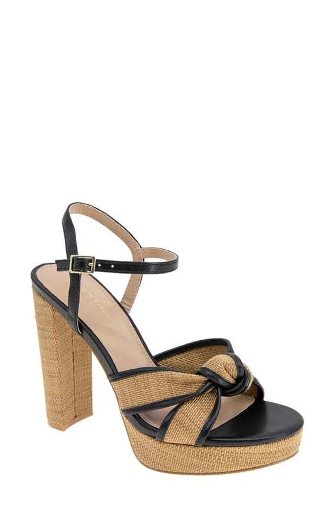 bcbg Orlie Ankle Strap Sandal Dark Natural-Black at Nordstrom,