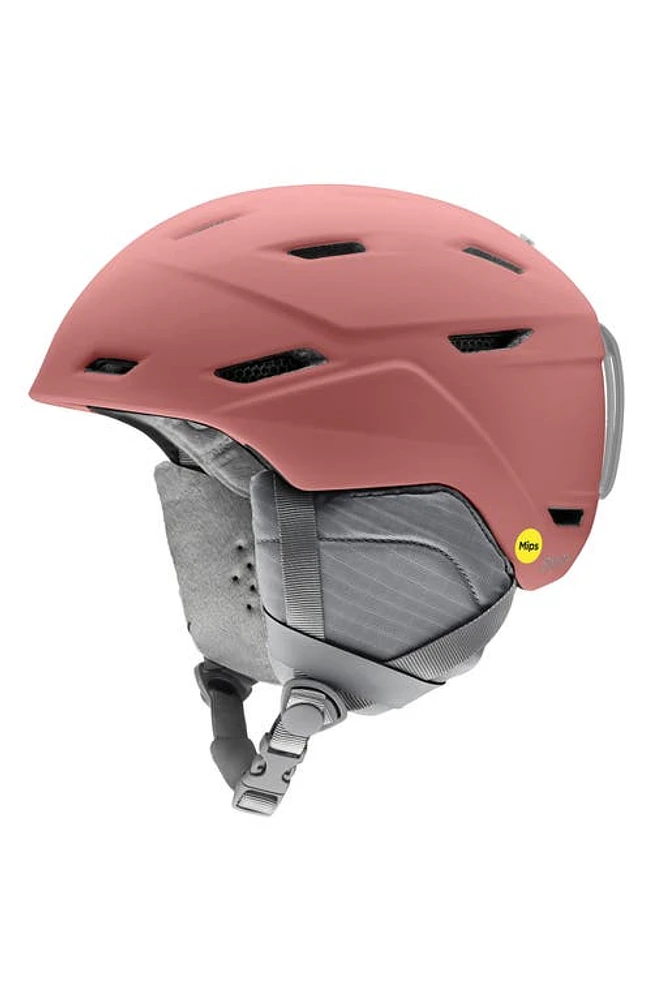 Smith Mirage Snow Helmet with MIPS in Matte Chalk Rose at Nordstrom