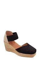 André Assous Pedra Espadrille Platform Wedge Sandal Black at Nordstrom,