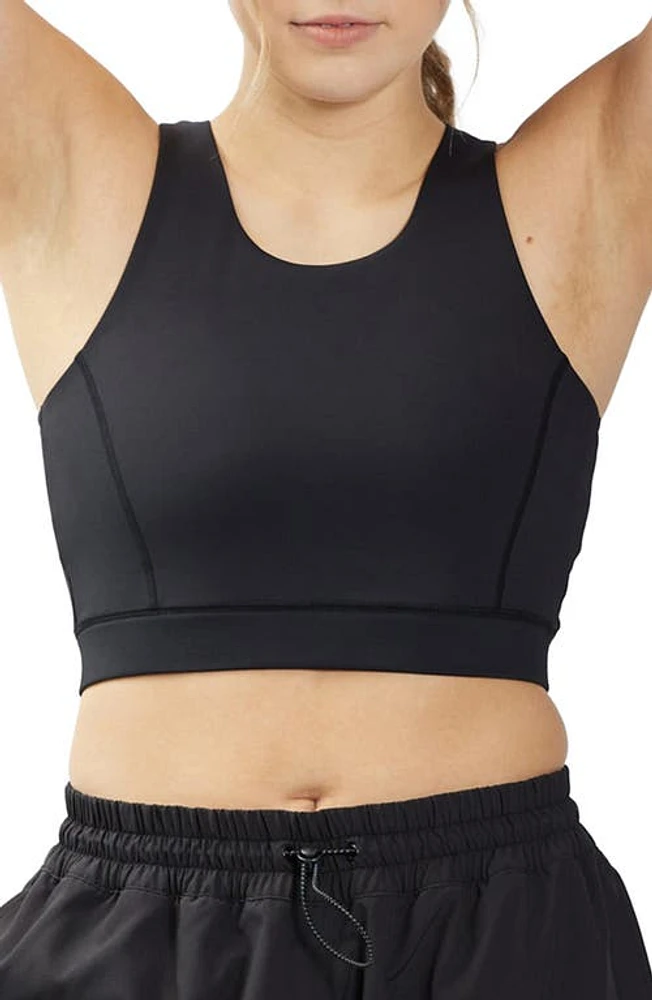 TomboyX Cutout Racerback Sports Bra with Hidden Pocket at Nordstrom,