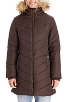 Modern Eternity Faux Fur Trim Convertible Puffer 3-in-1 Maternity Jacket at Nordstrom,