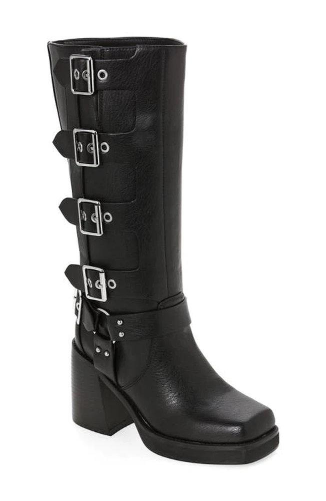 AZALEA WANG Bronson Moto Boot in Black at Nordstrom, Size 6