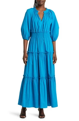 Rails Caterine Tiered Cotton Blend Dress Turkish Tile at Nordstrom,