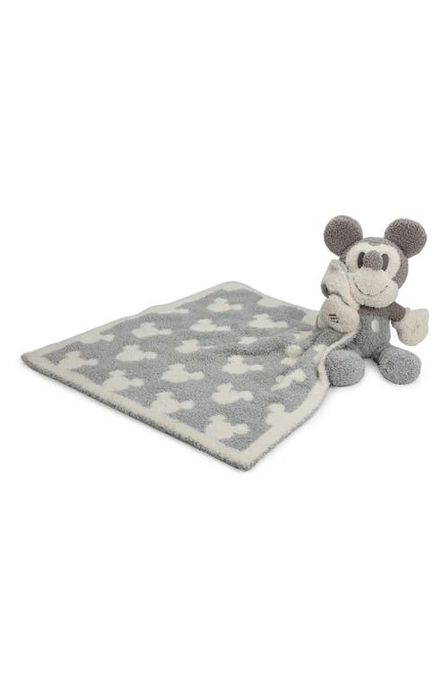 barefoot dreams Cozychic Disney Mickey/Minnie Mouse Blanket & Stuffed Toy Gift Set in Ocean Multi at Nordstrom