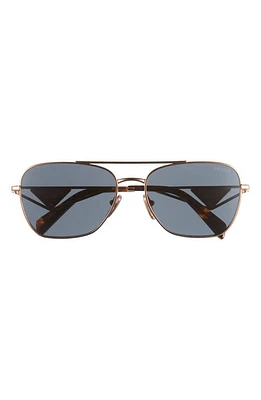 Prada 59mm Aviator Sunglasses in Rose Gold at Nordstrom