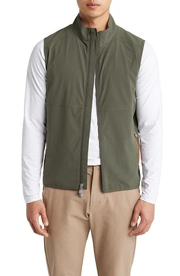 Peter Millar Flex Adapt Full Zip Vest in Loden at Nordstrom, Size Medium