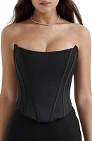 HOUSE OF CB Genevieve Strapless Satin Corset Top at Nordstrom,