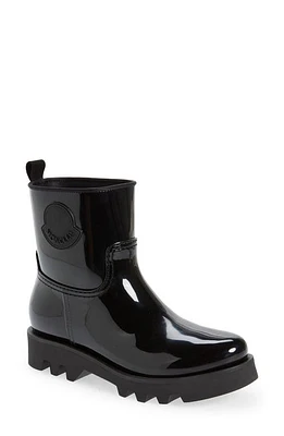 Moncler Ginette Logo Waterproof Rain Boot in Black at Nordstrom, Size 6Us