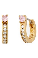 Kate Spade New York precious delights huggie hoop earrings in Pink Multi at Nordstrom