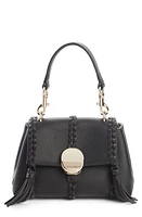 Chloé Mini Penelope Leather Crossbody Satchel in Black at Nordstrom