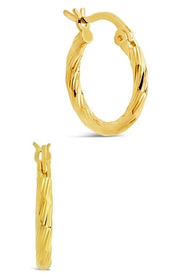 Sterling Forever Anita Hoop Earrings in Gold at Nordstrom