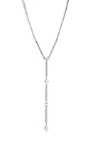 Bony Levy Aviva Drop Diamond Pendant Y-Necklace in 18K White Gold at Nordstrom, Size 16