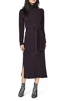 PAIGE Raundi Shoulder Cutout Long Sleeve Wool Blend Sweater Dress in Black Cherry at Nordstrom, Size Small