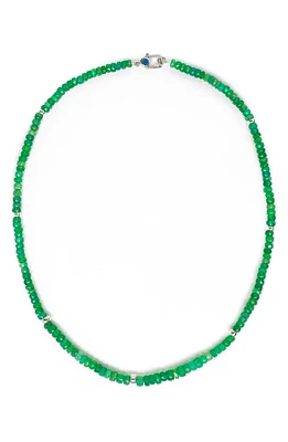 POLITE WORLDWIDE Mystical Opal Beaded Necklace in Green at Nordstrom, Size 18.5