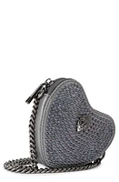 Kurt Geiger London Micro Heart Crossbody Bag in Open Grey at Nordstrom