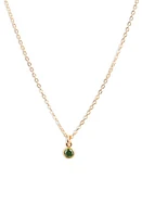 Set & Stones Birthstone Charm Pendant Necklace in Gold /May at Nordstrom