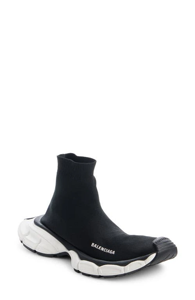 Balenciaga 3XL Sock Sneaker Black/White at Nordstrom,