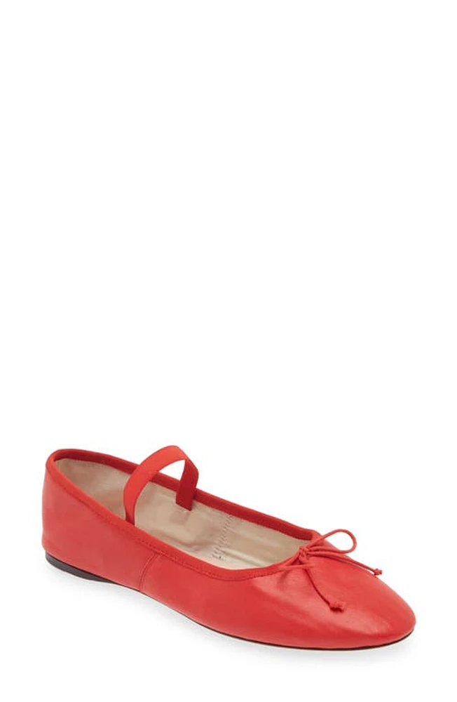 Loeffler Randall Leonie Soft Mary Jane Ballet Flat Red at Nordstrom,