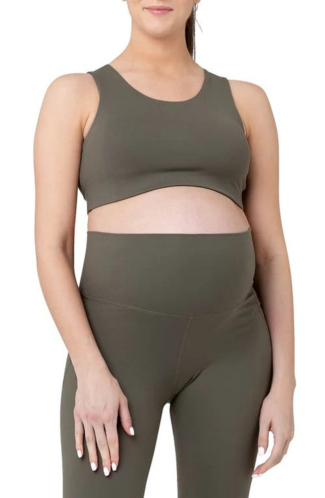 Ripe Maternity Tempo Stretch Nylon Crop Top at Nordstrom,