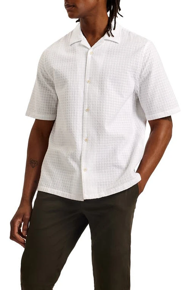 Ted Baker London Oise Textured Cotton Camp Shirt at Nordstrom,