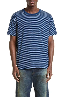 Double RL Stripe T-Shirt Indigo Multi at Nordstrom,