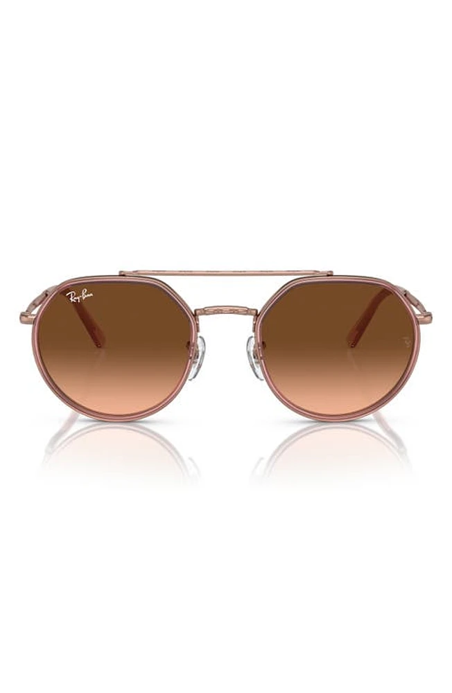 Ray-Ban 53mm Gradient Irregular Sunglasses in Copper at Nordstrom