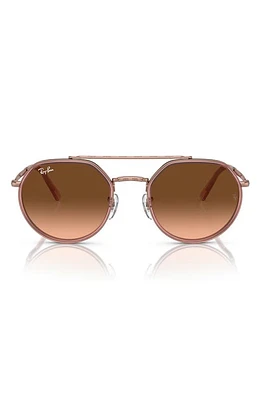 Ray-Ban 53mm Gradient Irregular Sunglasses in Copper at Nordstrom