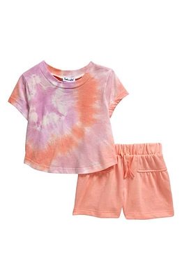 Splendid Kaleidoscope Tie Dye T-Shirt & Shorts Set Wisteria Multi at Nordstrom,