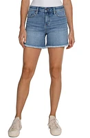 Liverpool Los Angeles Vickie Frayed Denim Shorts Middle Town at Nordstrom,