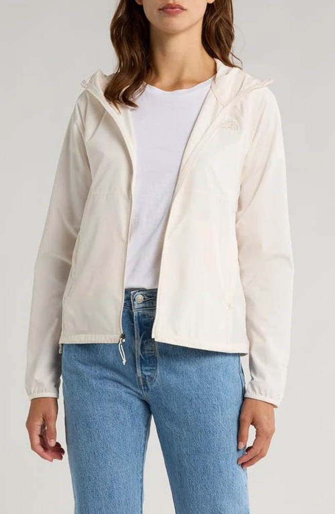 The North Face Flyweight 2.0 Wind Resistant Zip Hoodie Gardenia White at Nordstrom,