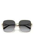 Tiffany & Co. 58mm Gradient Polarized Square Sunglasses in Pale Gold at Nordstrom