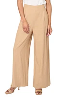 GIBSONLOOK Linen Blend Wide Leg Pants Nutshell Brown at Nordstrom,