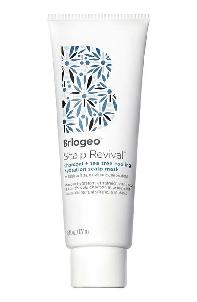 Briogeo Scalp Revival Charcoal + Tea Tree Cooling Hydration Mask for Dry, Itchy Scalp at Nordstrom, Size 6 Oz