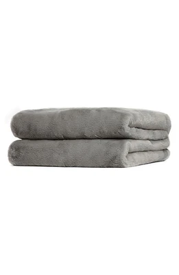 Apparis Jumbo Brady Faux Fur Throw Blanket in Smoke at Nordstrom