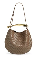 Bottega Veneta Sardine Intrecciato Leather Top Handle Bag in 2562 Taupe Grey-M Brass at Nordstrom