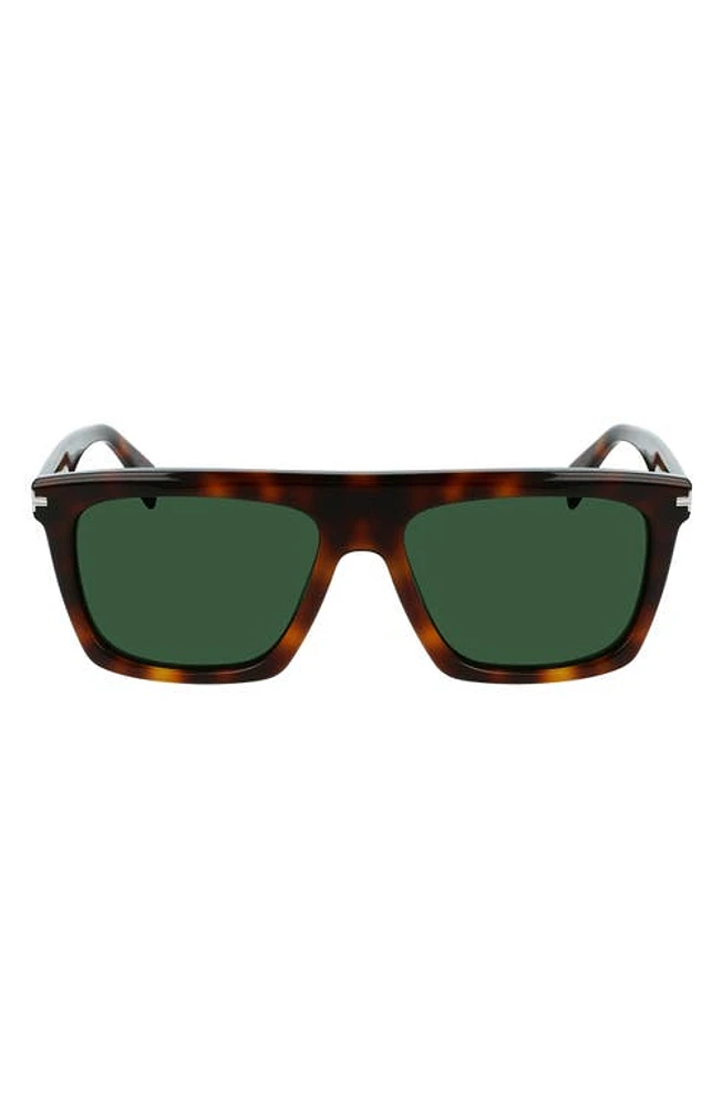 Lanvin 57mm Rectangular Sunglasses in Havana at Nordstrom