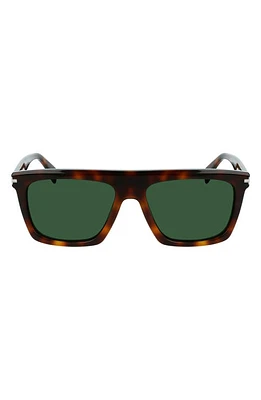 Lanvin 57mm Rectangular Sunglasses in Havana at Nordstrom