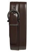 FERRAGAMO Gancio Reversible Leather Belt Moro Nero at Nordstrom, Eu