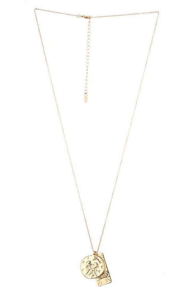 Ettika Long Zodiac Charm Necklace in Gemini at Nordstrom