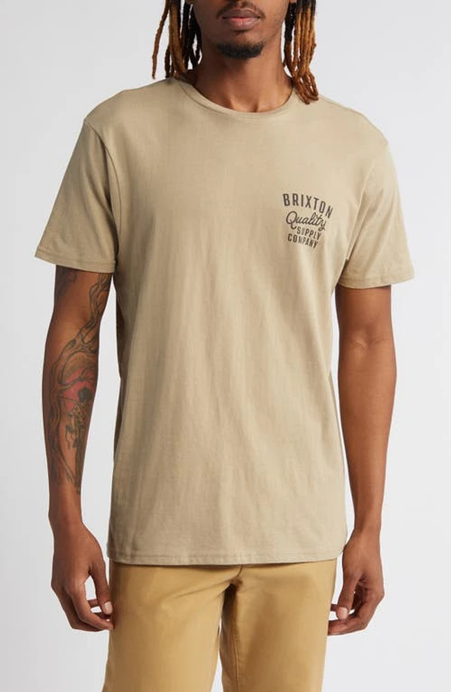 Brixton Hubal Cotton Graphic T-Shirt Oatmeal at Nordstrom,