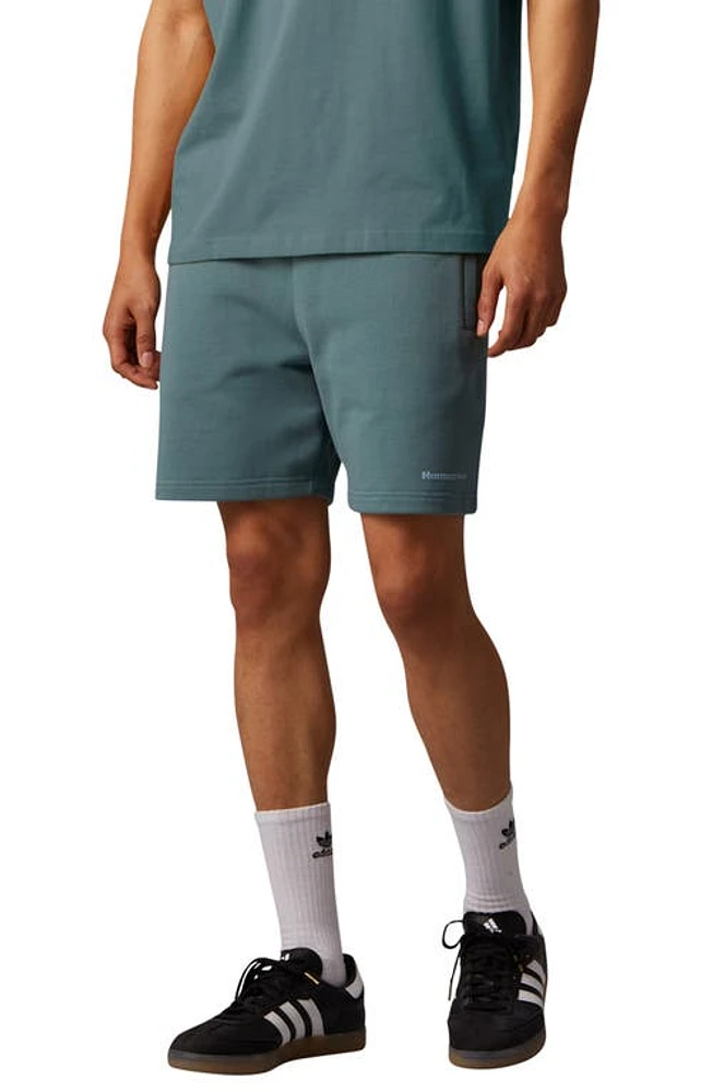 adidas Originals adidas x Pharrell Williams Humanrace Sweat Shorts in Hazy Emerald at Nordstrom, Size Medium