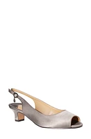 J. Reneé Jenvey Slingback Sandal Dark Gray at Nordstrom,