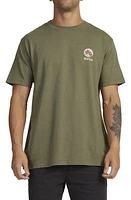 RVCA Drawn Organic Cotton Graphic T-Shirt Olive at Nordstrom,