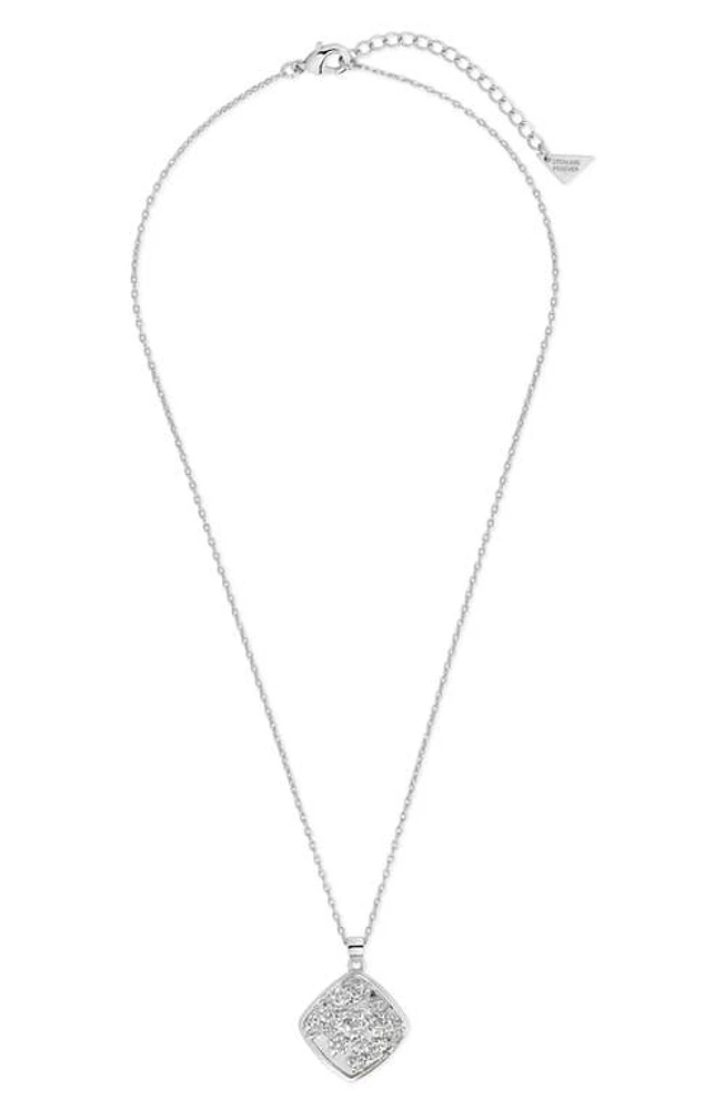 Sterling Forever Ophelia Flower Medallion Pendant Necklace in Silver at Nordstrom