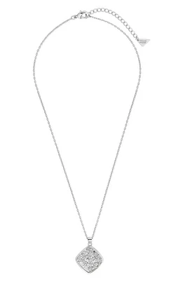 Sterling Forever Ophelia Flower Medallion Pendant Necklace in Silver at Nordstrom