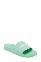 Palm Angels Essential Logo Pool Slide SAndal in Light Green at Nordstrom, Size 9Us