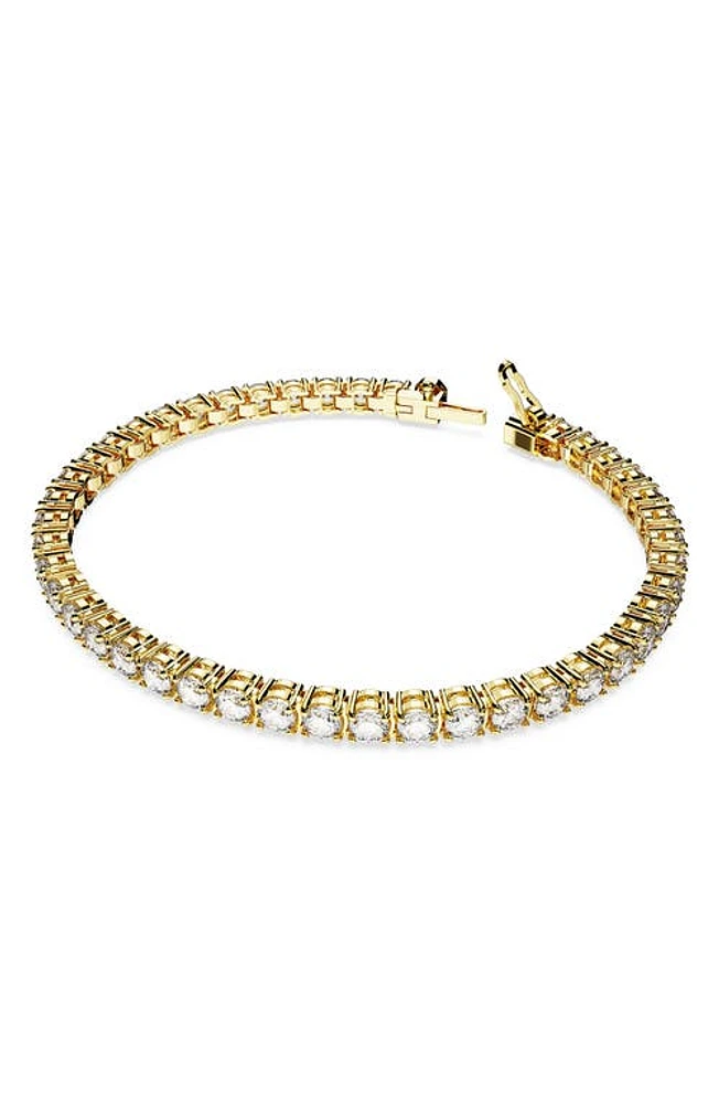 Swarovski Re Matrix Tennis Bracelet in Gold at Nordstrom