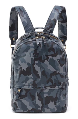 HOBO Maddox Leather Backpack in Blue Camo at Nordstrom