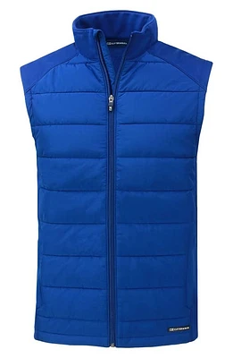 Cutter & Buck Evoke Water Wind Resistant Full Zip Recycled Polyester Puffer Vest at Nordstrom,